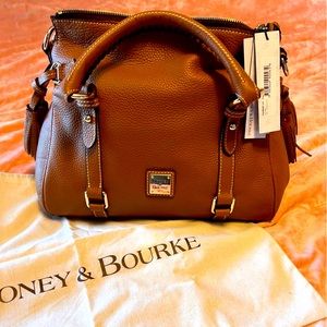 NWT Dooney & Bourke Pebbled Leather Satchel